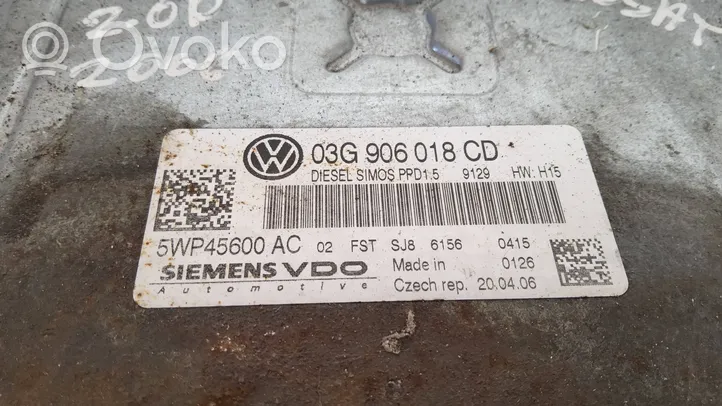 Volkswagen PASSAT B6 Moottorin ohjainlaite/moduuli 03G906018CD