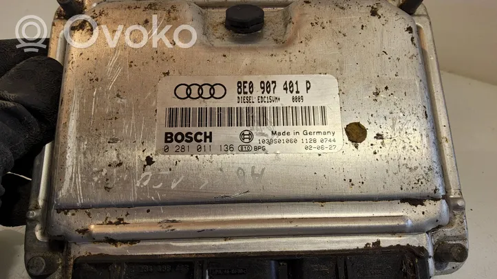 Audi A6 S6 C5 4B Calculateur moteur ECU 8E0907401P