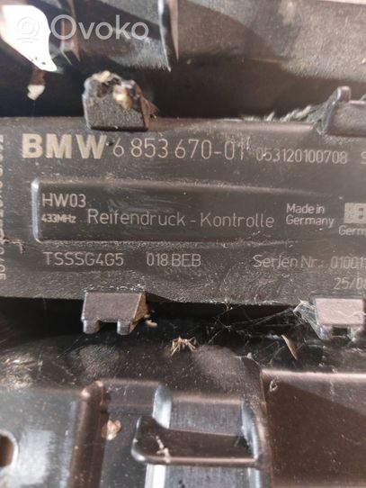 BMW 5 F10 F11 Rengaspaineen valvontayksikkö 6853670