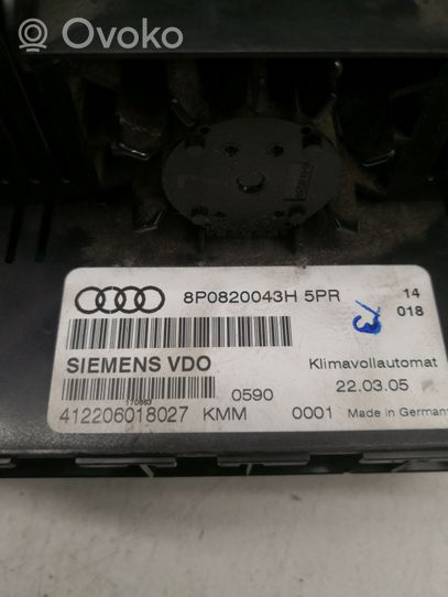 Audi A3 S3 8P Console centrale, commande chauffage/clim 