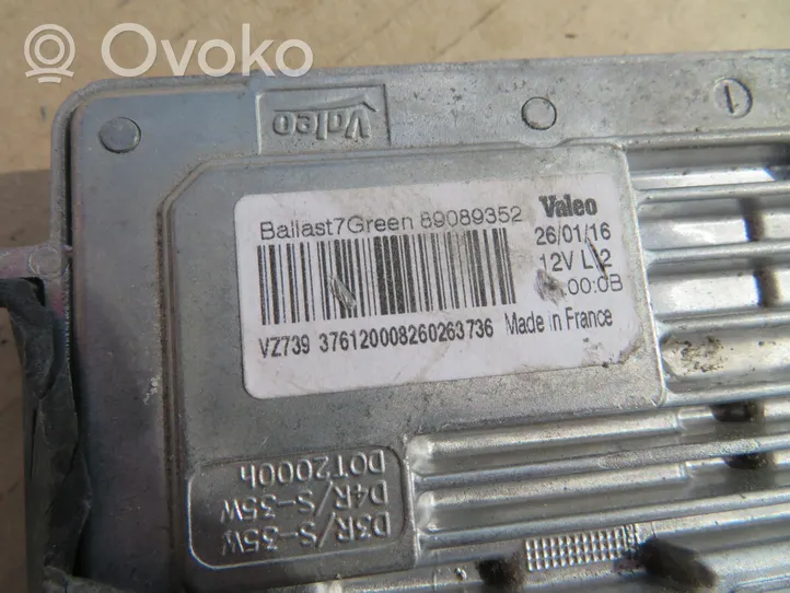 Volvo S60 Unité de commande / module Xénon 89089352