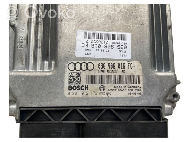 Audi A4 S4 B6 8E 8H Calculateur moteur ECU 03G906016FC