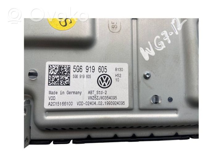 Volkswagen Golf VII Monitor / wyświetlacz / ekran 5G6919605