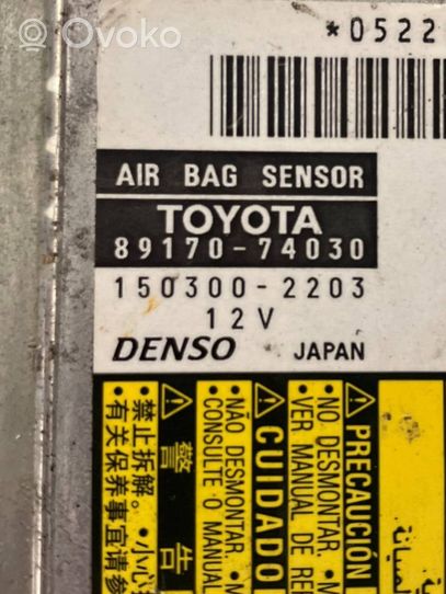 Toyota iQ Turvatyynyn ohjainlaite/moduuli 8917074030