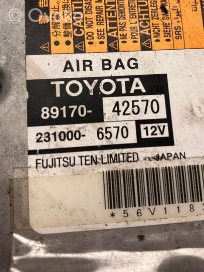 Toyota RAV 4 (XA30) Sterownik / Moduł Airbag 8917042570