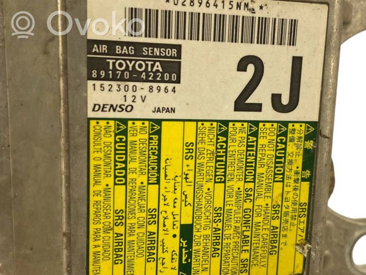 Toyota RAV 4 (XA30) Oro pagalvių valdymo blokas 8917042200