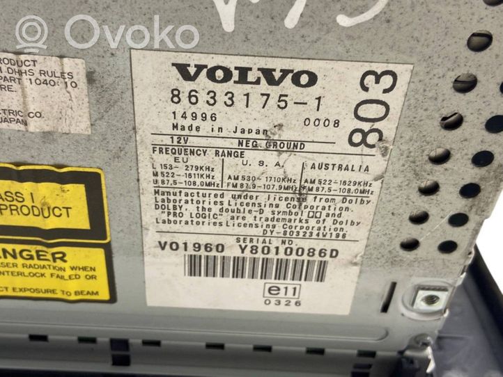 Volvo V70 Panel / Radioodtwarzacz CD/DVD/GPS 86331751