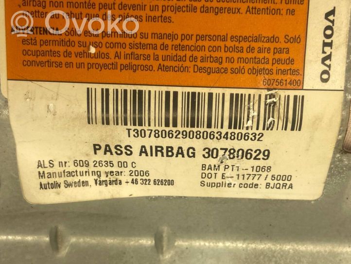 Volvo C30 Airbag de passager 30780629