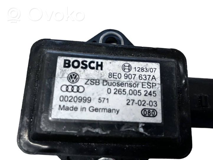 Audi A8 S8 D3 4E Sensore di imbardata accelerazione ESP 8E0907637A