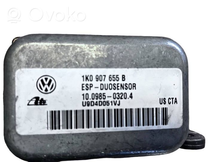 Volkswagen Golf Plus Vakaajan pitkittäiskiihtyvyystunnistin (ESP) 1K0907655B