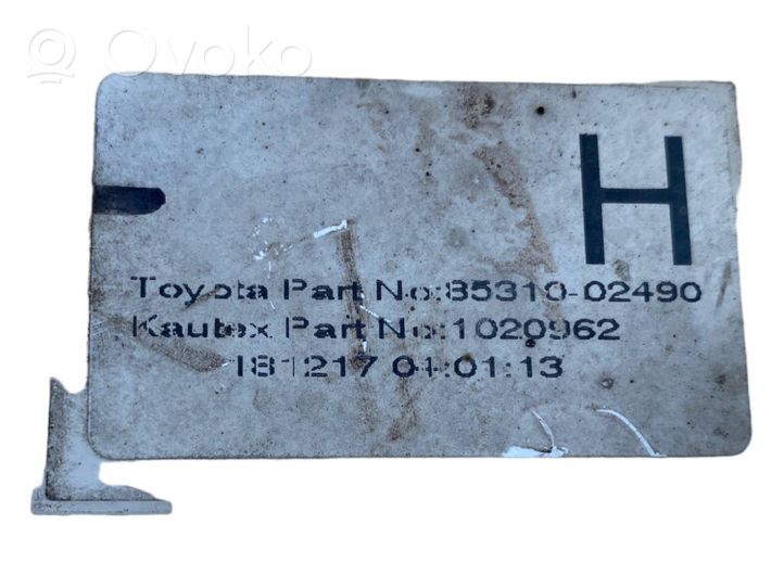 Toyota Auris E180 Serbatoio/vaschetta liquido lavavetri parabrezza 8531002490