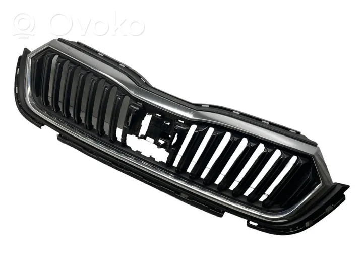 Skoda Octavia Mk4 Grille calandre supérieure de pare-chocs avant 5E3853343