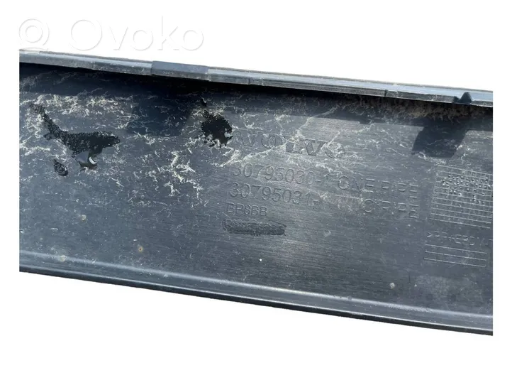 Volvo V60 Spoiler Lippe Stoßstange Stoßfänger hinten 30795031