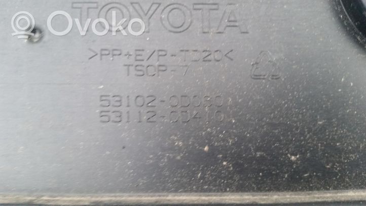 Toyota Yaris Grille inférieure de pare-chocs avant 53102-0D060