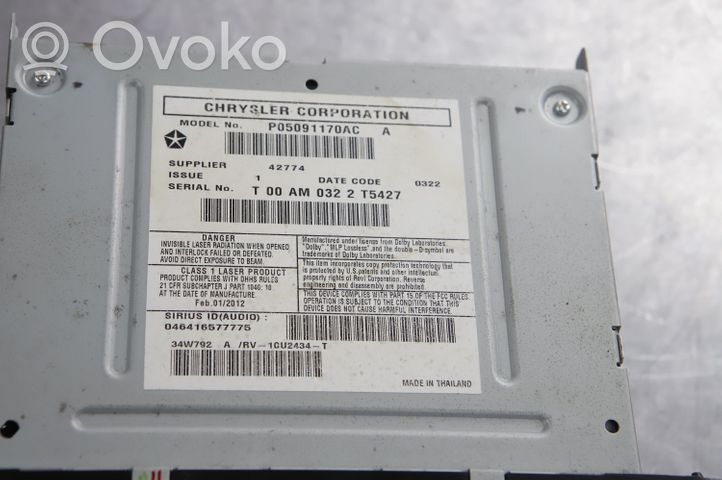 Dodge RAM Radija/ CD/DVD grotuvas/ navigacija P05091170AC