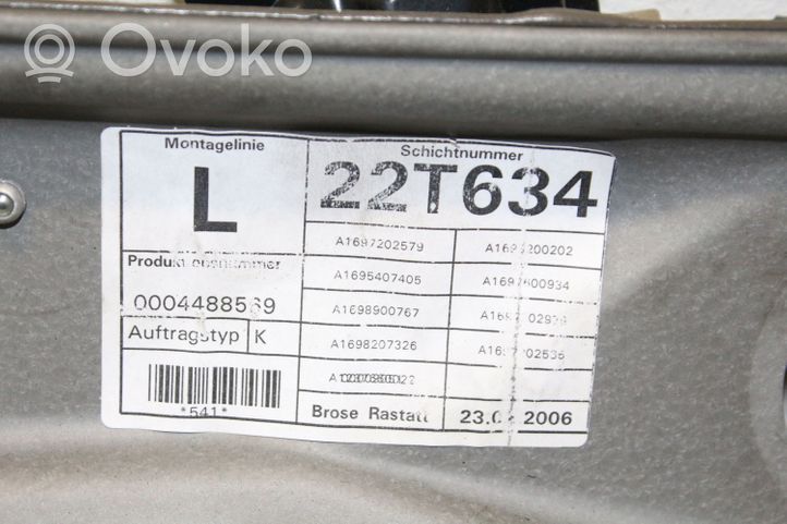 Mercedes-Benz A W169 Etuikkunan nostomekanismi ilman moottoria A1697202979