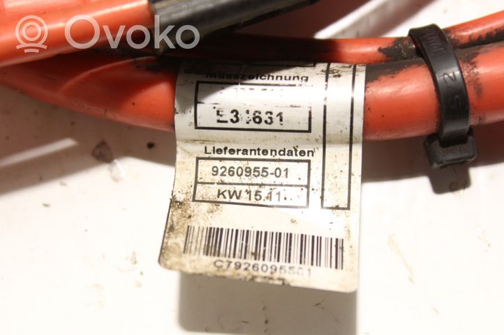 BMW X1 E84 Câble de batterie positif 9260955