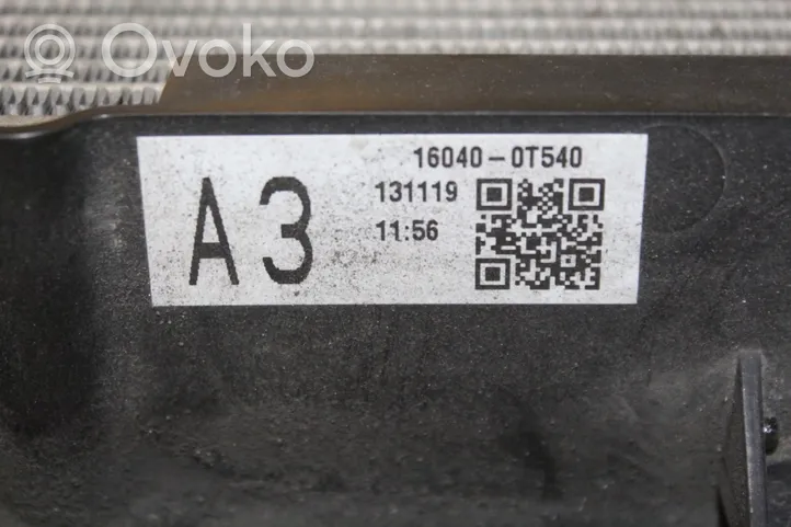 Toyota Auris E180 Jäähdytinsarja 16040-0T540