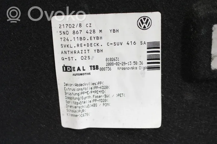 Volkswagen Tiguan Tavaratilan/takakontin alempi sivuverhoilu 5N0867428