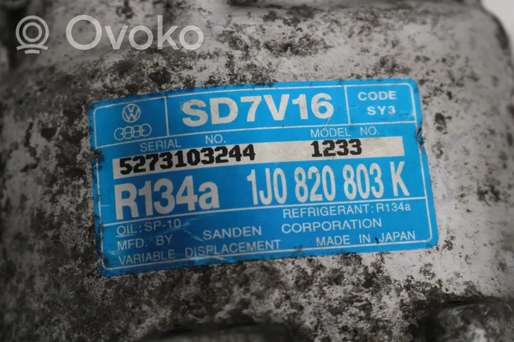 Audi A3 S3 8L Gaisa kondicioniera kompresors (sūknis) 1J0820803K