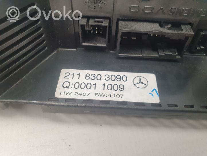 Mercedes-Benz E W211 Interruttore ventola abitacolo 2118303090