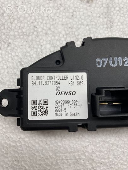 BMW i3 Heizungslüfter Regler Widerstand 9377854