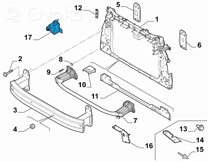 Jeep Renegade Inne części komory silnika 52027660