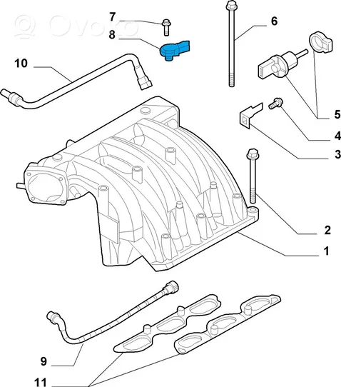 Alfa Romeo 159 Sensore di pressione 71741115