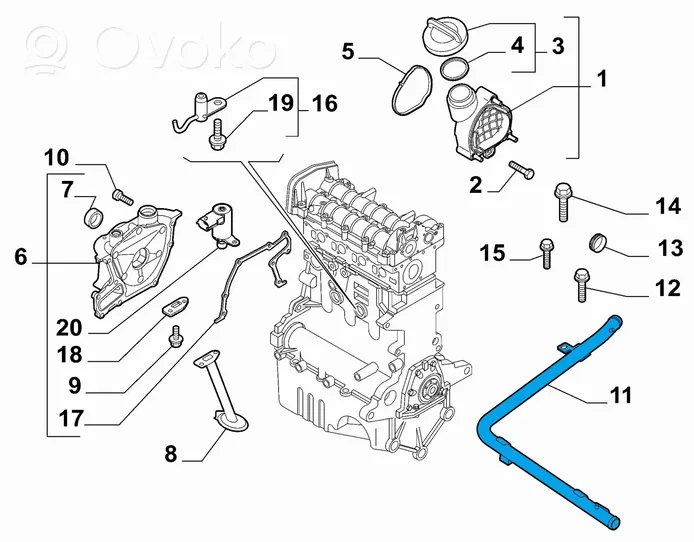 Alfa Romeo Mito Przewód / Wąż chłodnicy 55213798