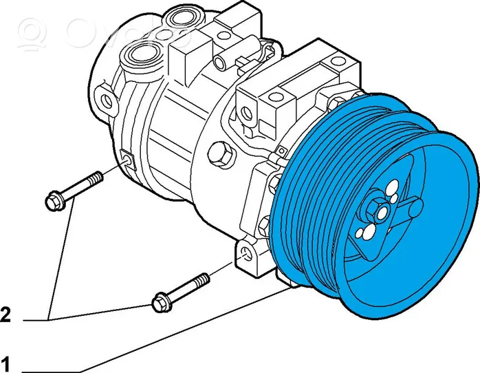 Alfa Romeo Brera Koło pasowe sprężarki klimatyzacji 60693746