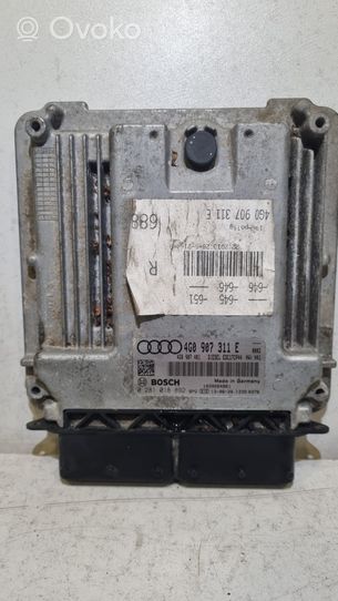 Audi A6 C7 Moottorin ohjainlaite/moduuli 4G0907311E