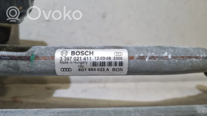 Audi A6 C7 Mechanizm i silniczek wycieraczek szyby przedniej / czołowej 4G1955119