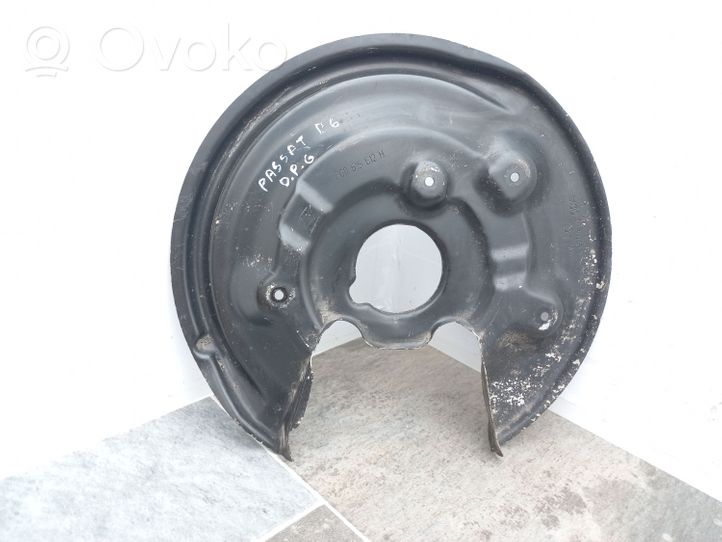 Volkswagen PASSAT B6 Couvercle anti-poussière disque de plaque de frein arrière 3C0615612H