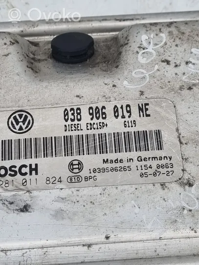 Skoda Fabia Mk1 (6Y) Sterownik / Moduł ECU 038906019NE