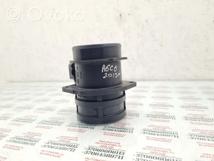 Audi A6 S6 C6 4F Mass air flow meter 06D906461