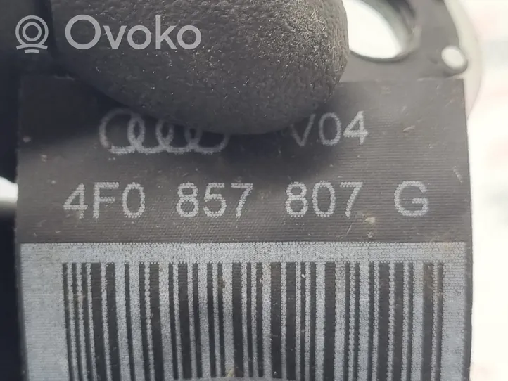 Audi A6 S6 C6 4F Pas bezpieczeństwa fotela tylnego środkowego 4F0857807G