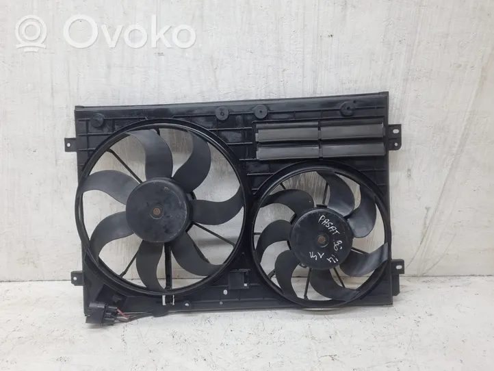 Volkswagen PASSAT B6 Electric radiator cooling fan 1K0121207BC