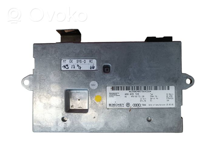 Audi A6 S6 C6 4F MMI control unit 4E0035729