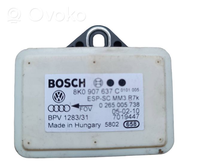 Audi A4 S4 B8 8K Sensore di accelerazione 8K0907637C