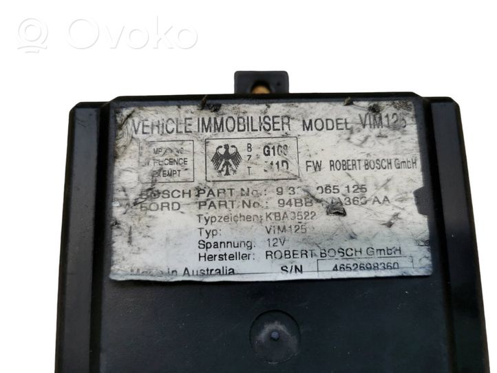 Ford Mondeo MK I Centralina/modulo immobilizzatore 94BB40A366AA