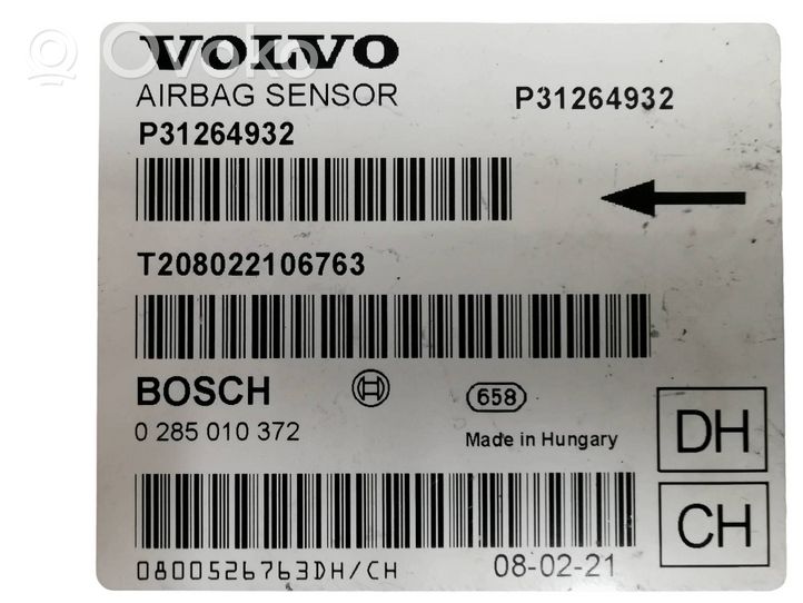 Volvo XC70 Oro pagalvių valdymo blokas P31264932
