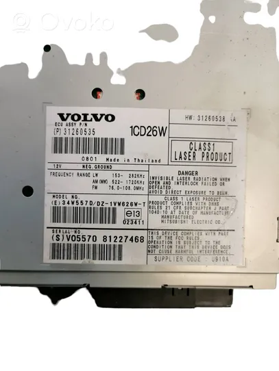 Volvo XC90 Panel / Radioodtwarzacz CD/DVD/GPS 31260535