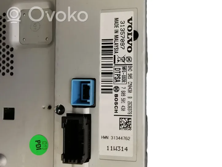 Volvo XC60 Monitor / wyświetlacz / ekran 31357097