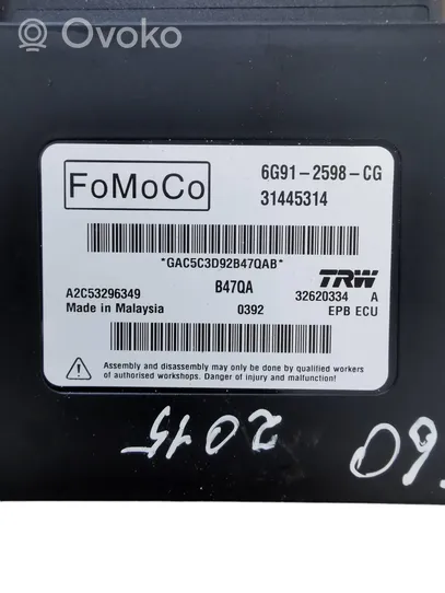 Volvo V60 Module de commande de frein à main 6G912598CG