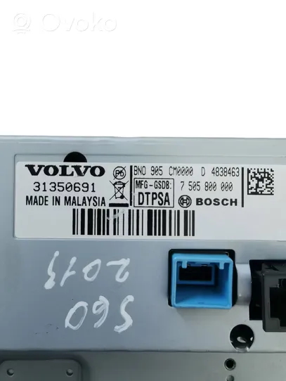 Volvo V60 Monitor / wyświetlacz / ekran 31350691