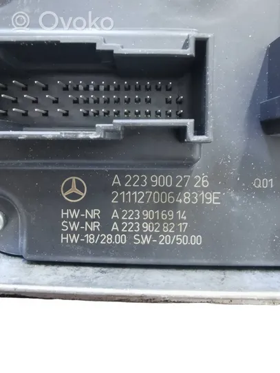 Mercedes-Benz S W222 Modulo di controllo ballast LED A2239002726