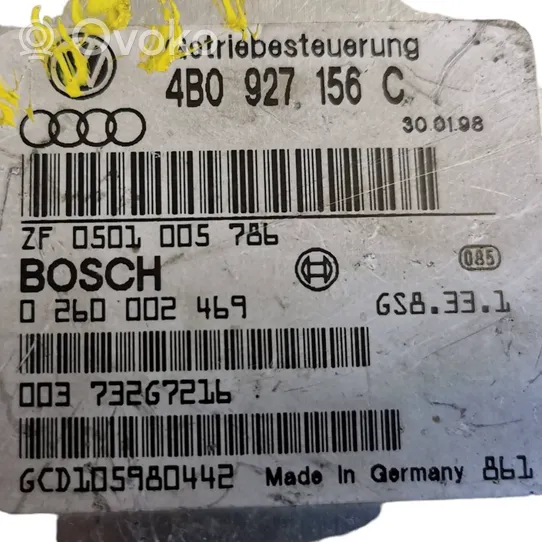 Audi A6 S6 C5 4B Pavarų dėžės valdymo blokas 4B0927156C