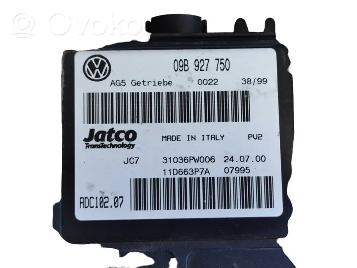 Volkswagen Sharan Module de contrôle de boîte de vitesses ECU 09B927750