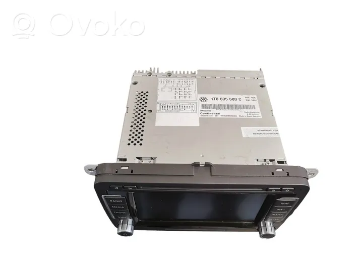 Volkswagen PASSAT B7 Unità principale autoradio/CD/DVD/GPS 1T0035680C