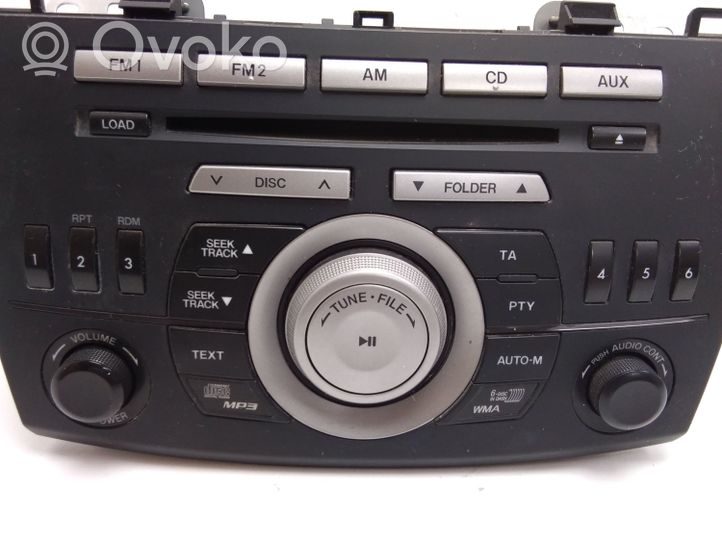 Mazda 3 II Radio/CD/DVD/GPS-pääyksikkö BDA566ARXB